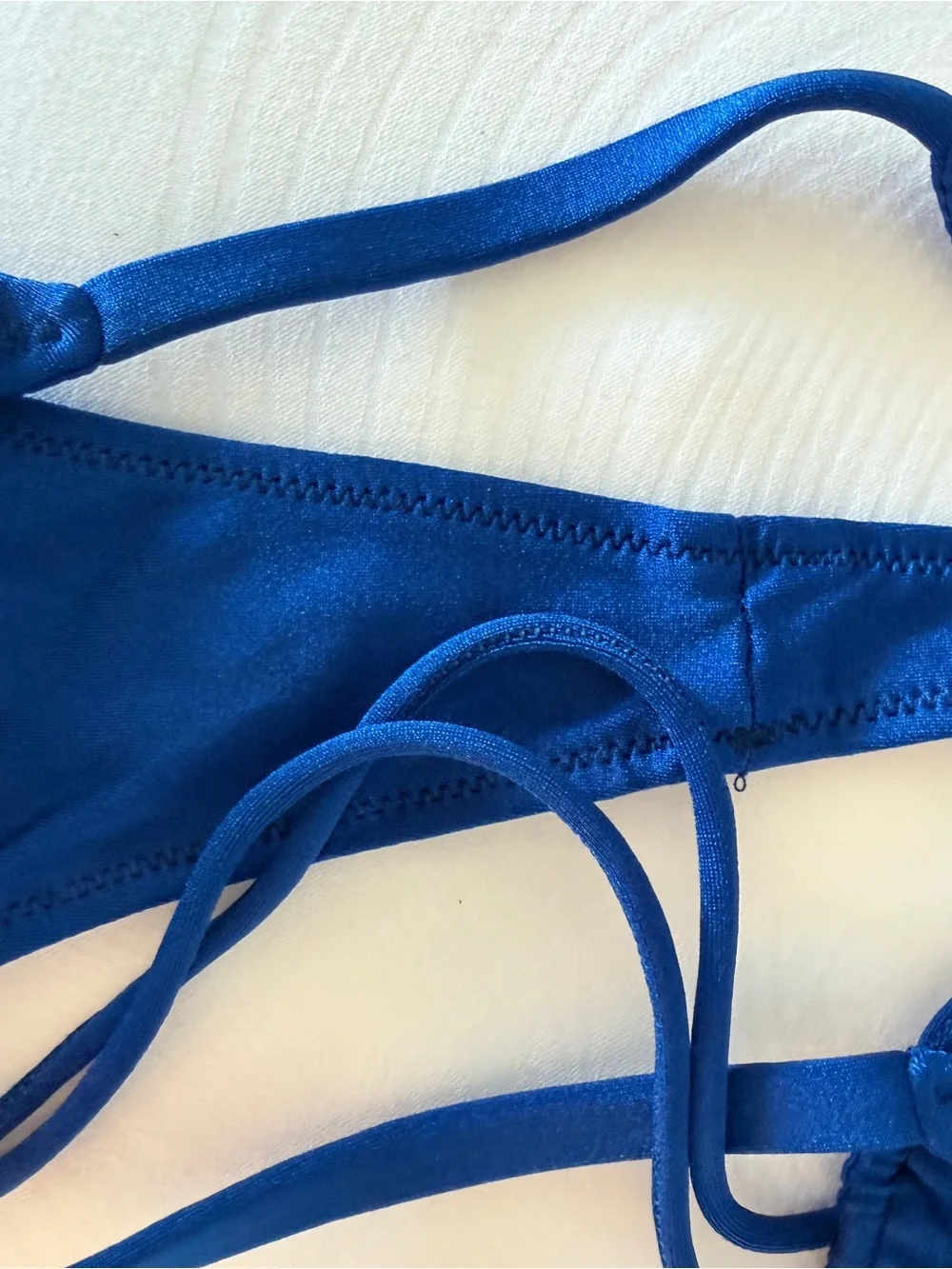 Cobalt Triangle String Bikini Set - Picture 7 of 8